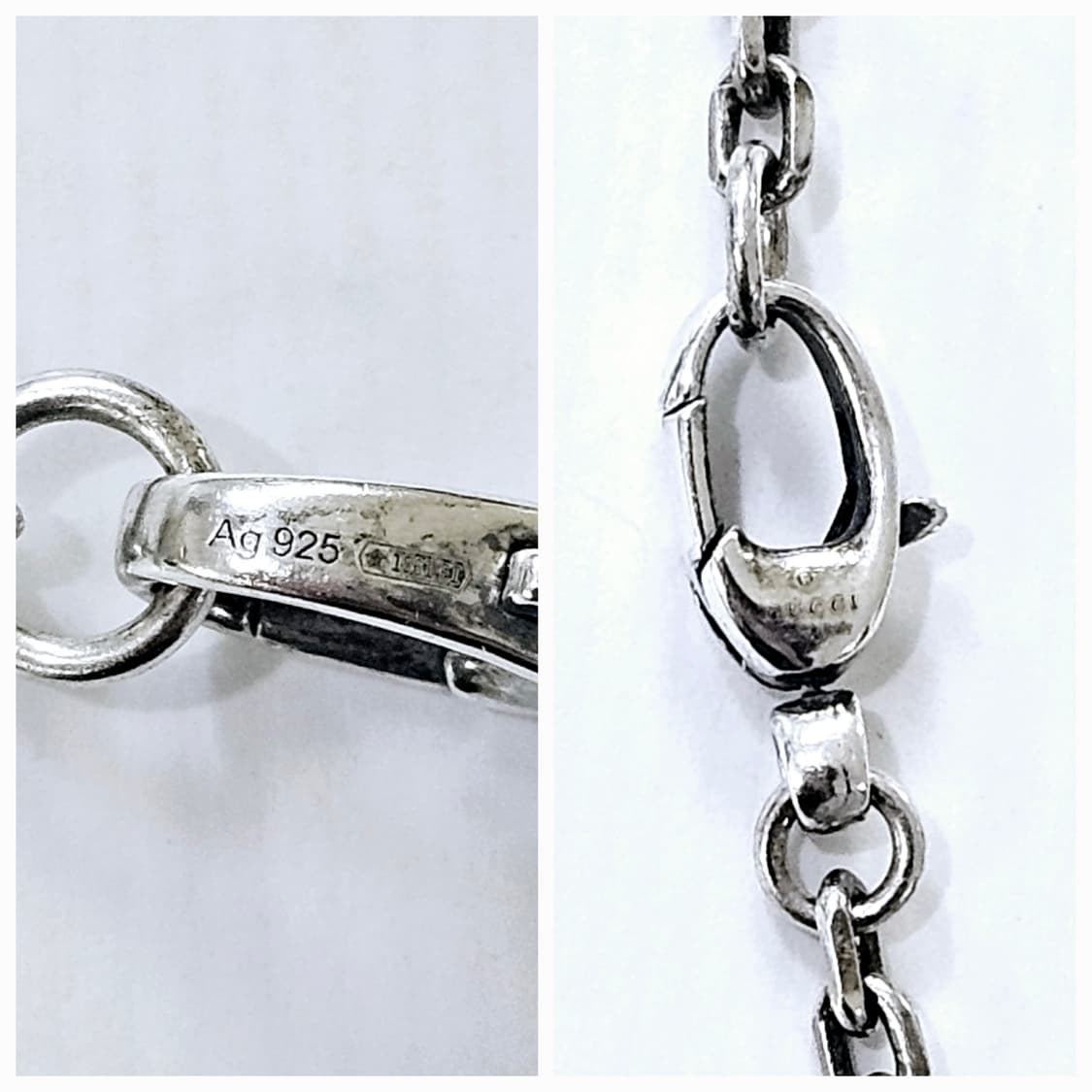 구찌 GG 마몬트 목걸이 실버 [정품/풀구성] 상품이미지3