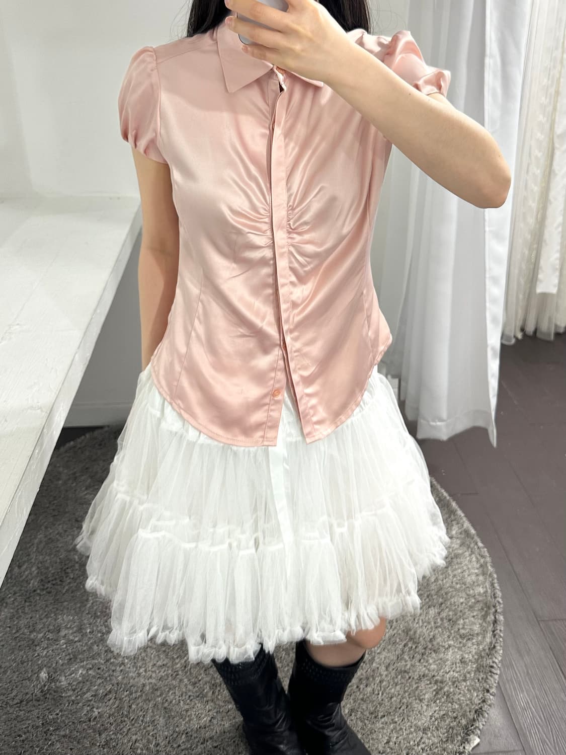 white sha skirt 상품이미지4