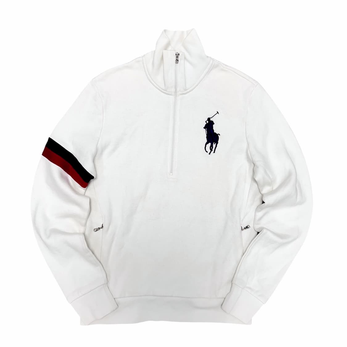 폴로 우먼스 화이트 아이보리 빅포니 스웻셔츠(M) 상품이미지1