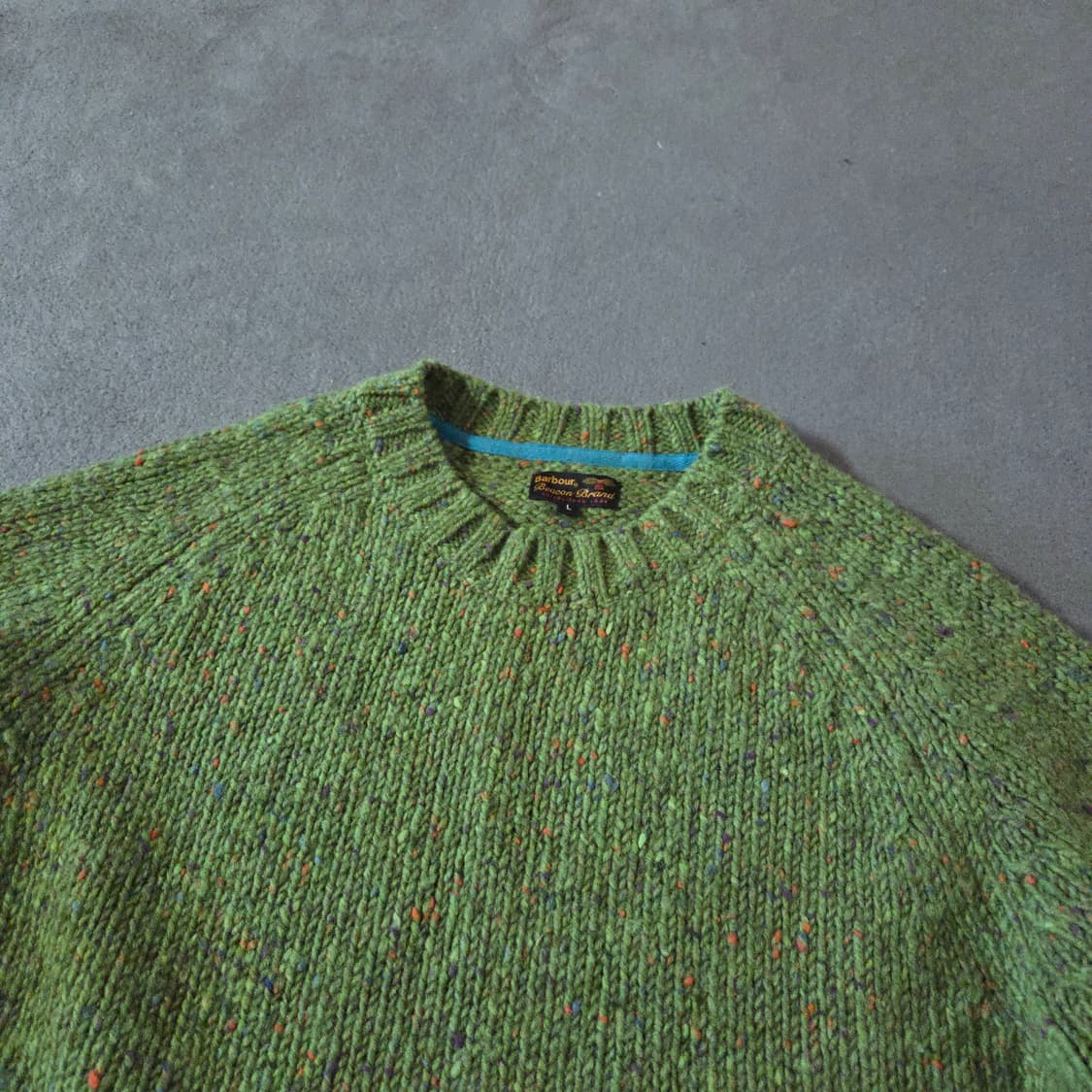 바버 울 쉐기독 니트 스웨터 L 상품이미지1