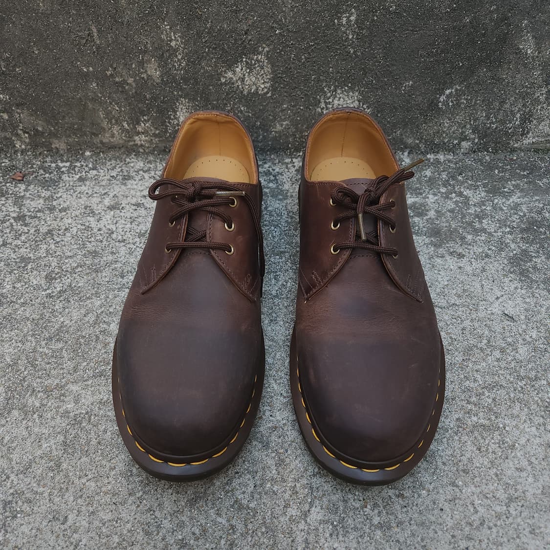 [9UK] 닥터마틴 1461 크레이지 홀스 레더 부츠 다크 브라운 상품이미지2