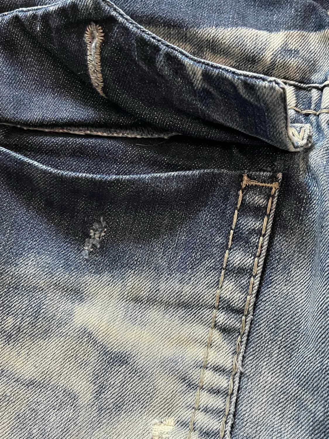 버커루 아이스 워싱 데님 디스트로이드 30 상품이미지6