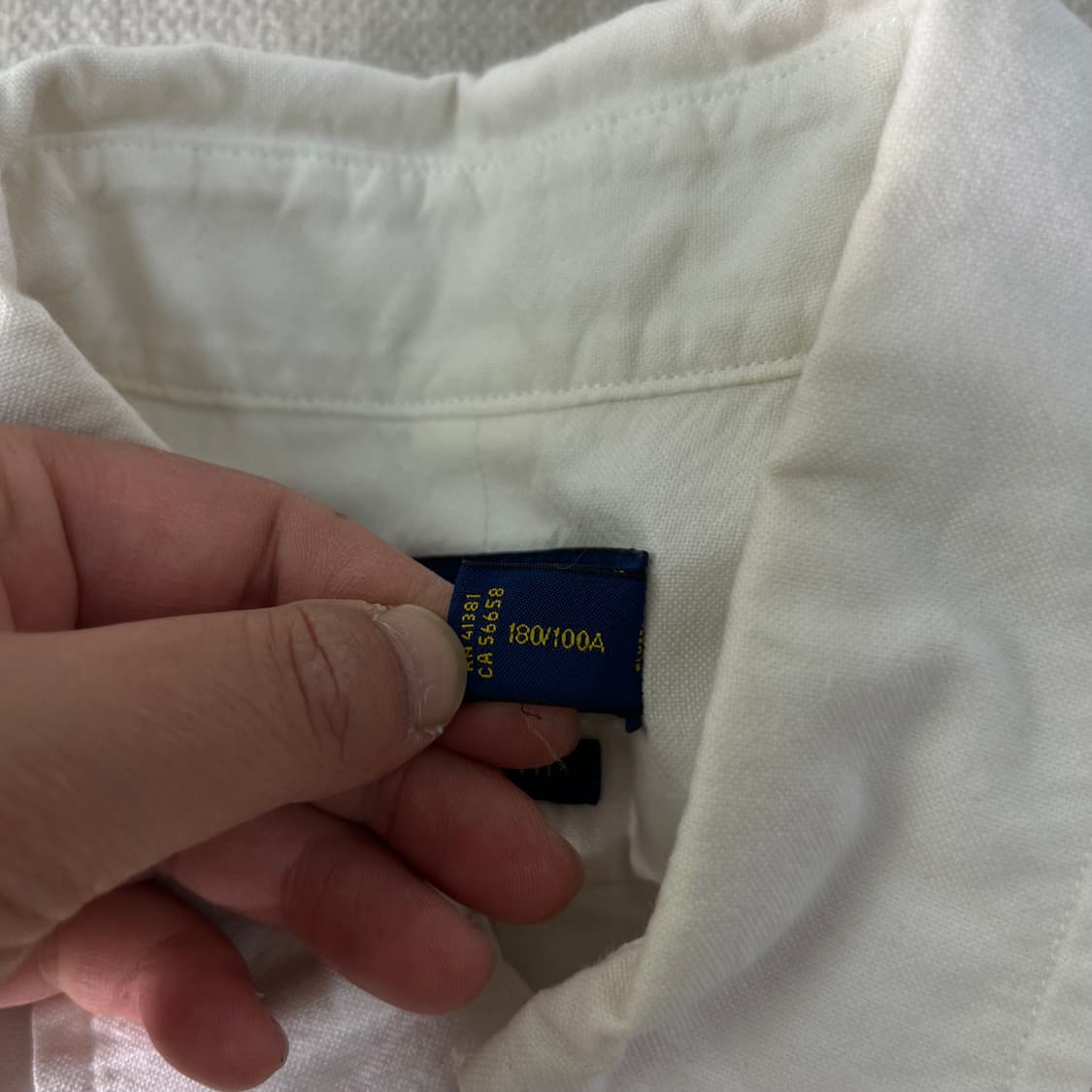 105 폴로랄프로렌 화이트 코튼 셔츠 상품이미지4