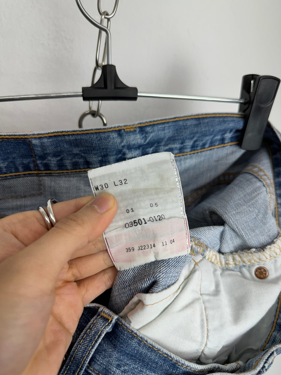 Levi’s 2000s 501 Original Fit Indigo Den 상품이미지6