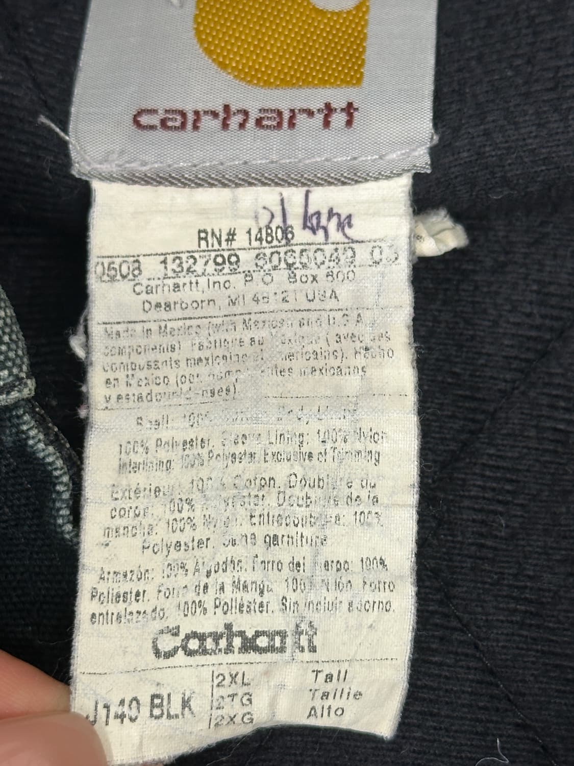 칼하트 j140 그린 액티브 자켓(2xl/110) 상품이미지3