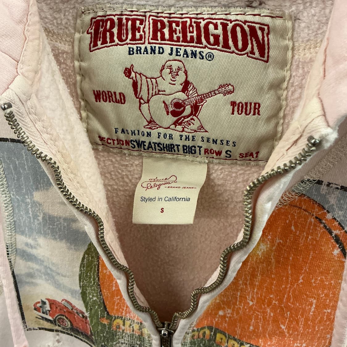 트루 릴리전 디스트로이드 후드집업 상품이미지2