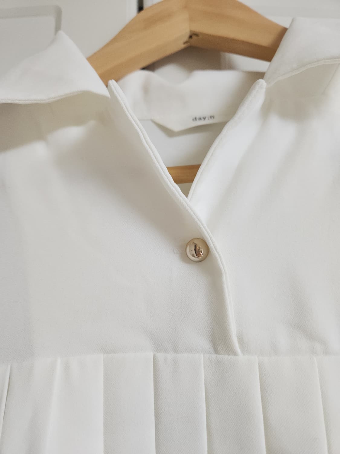 빈티지 화이트 셔츠 원피스 상품이미지3