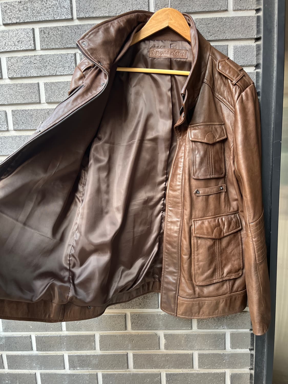 Beyond Closet 양가죽 자켓 브라운 상품이미지10