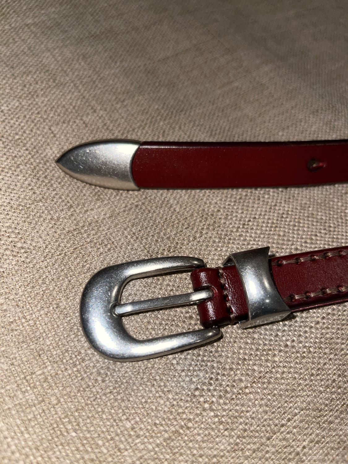 러스틱 슬림 소가죽벨트 상품이미지9