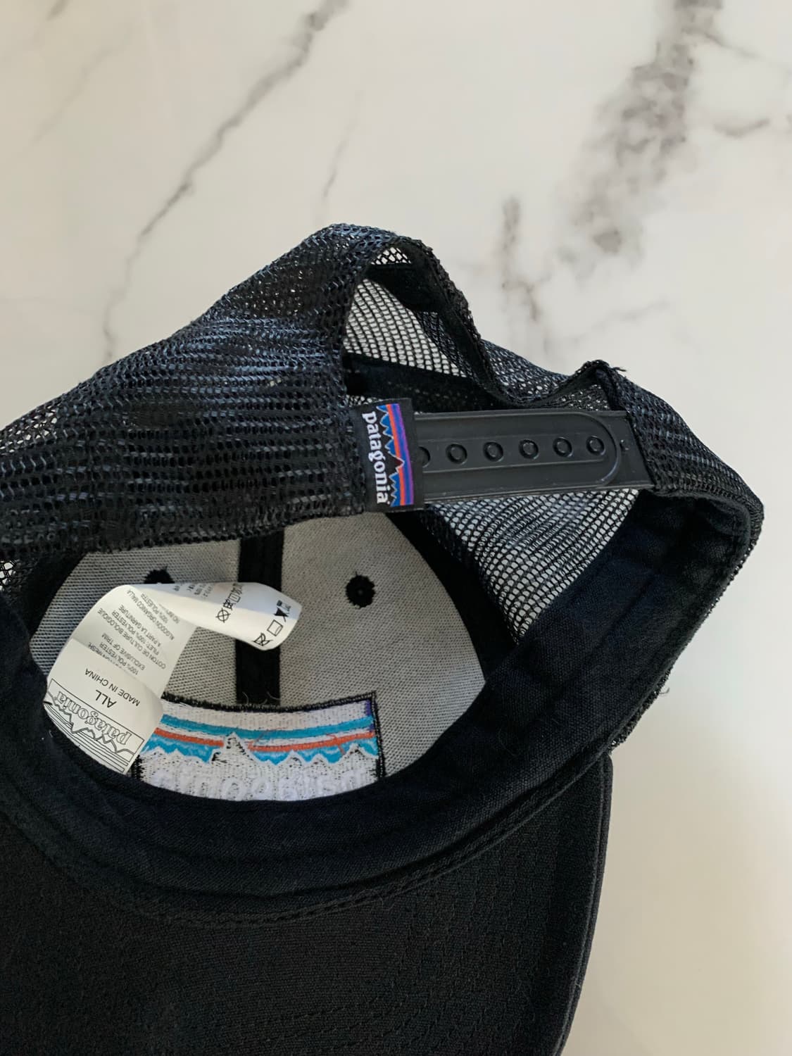 파타고니아 블랙 메쉬캡 모자 상품이미지2