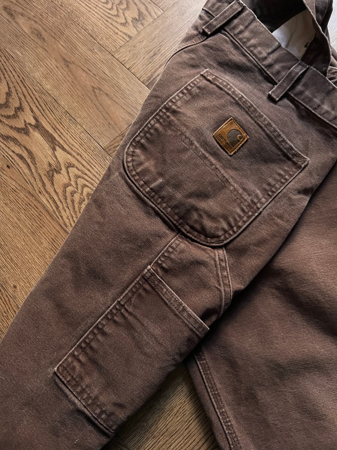 [33]칼하트 USA 다크브라운 싱글니 카펜터 워크팬츠 상품이미지5