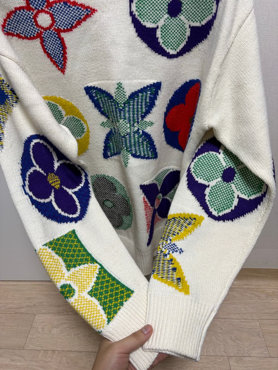 (새상품급, 정품) 루이비통 멀티플라워 지코 니트 상품이미지5