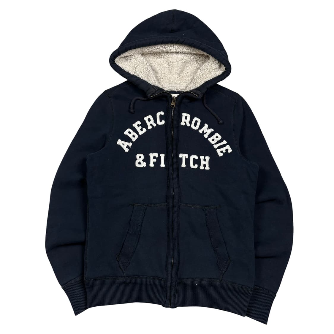 아베크롬비 네이비 안감 쉐르파 후드집업 상품이미지1