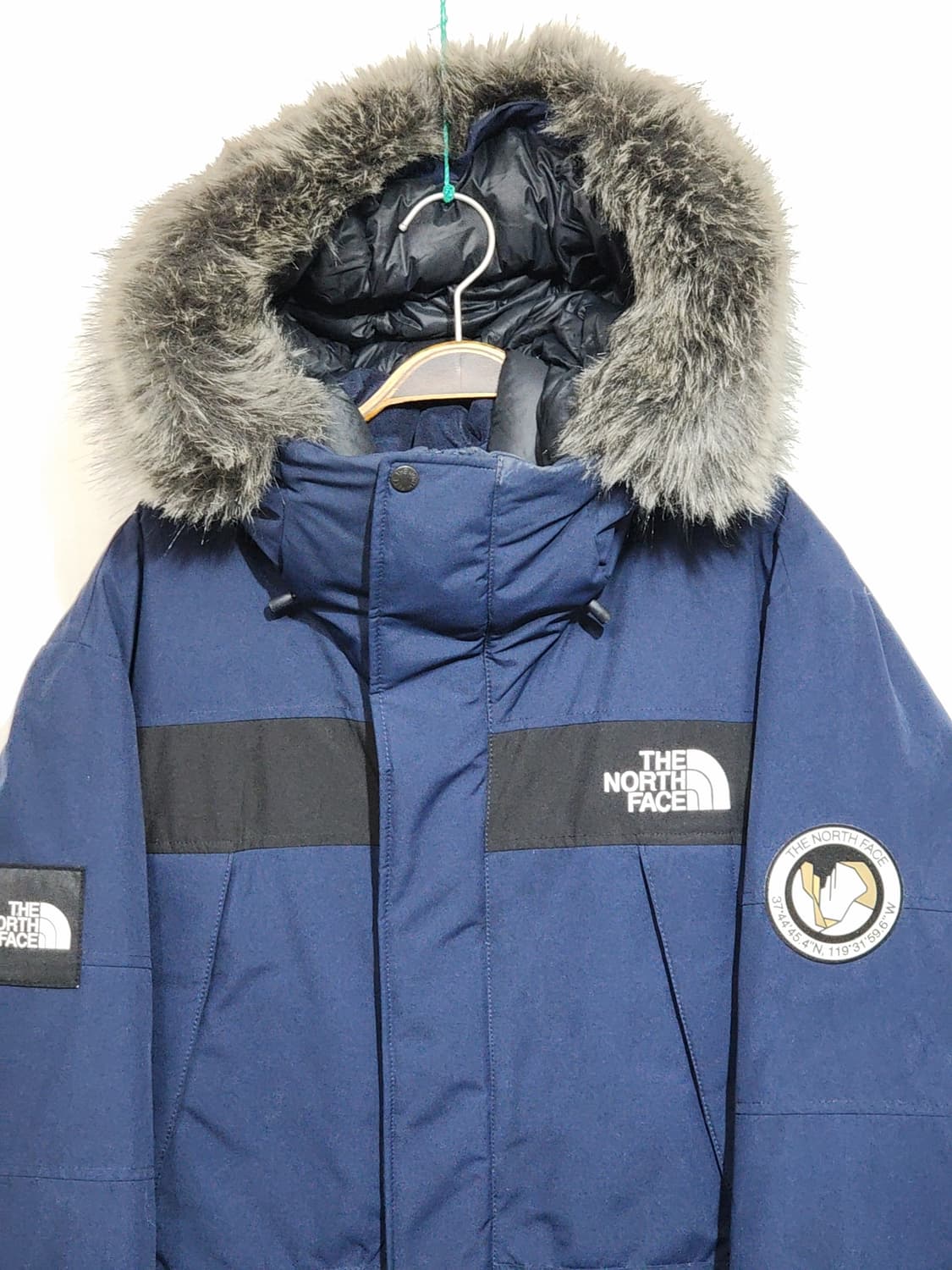 (XL) 노스페이스 거위털 패딩점퍼 네이비 구스다운 자켓 후드  상품이미지2