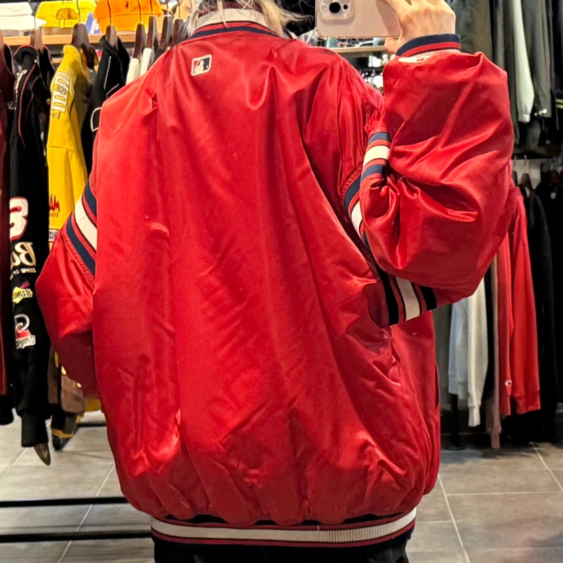 [NO.9]VTG 새틴 바시티 자켓 상품이미지5