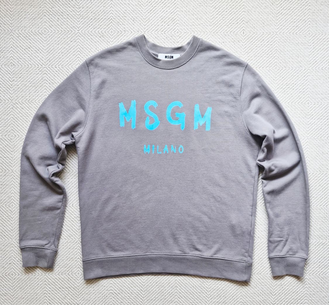 MSGM 엠에스지엠 브러쉬드 로고 맨투맨 스웻셔츠 XL  상품이미지1