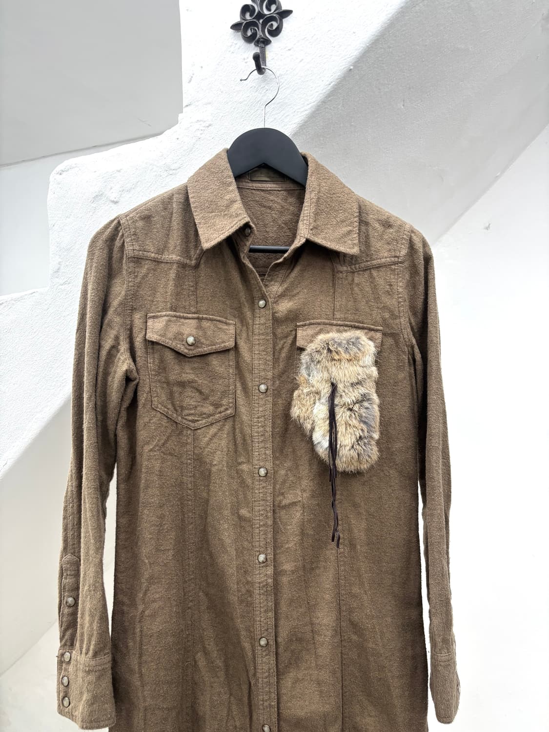 G.O.A 00s archive fur long grunge jacket 상품이미지5