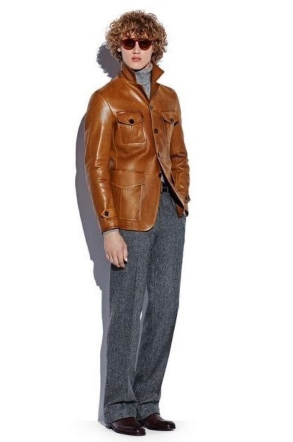 TOM FORD LEATHER CARCOAT COW HIDE 상품이미지1