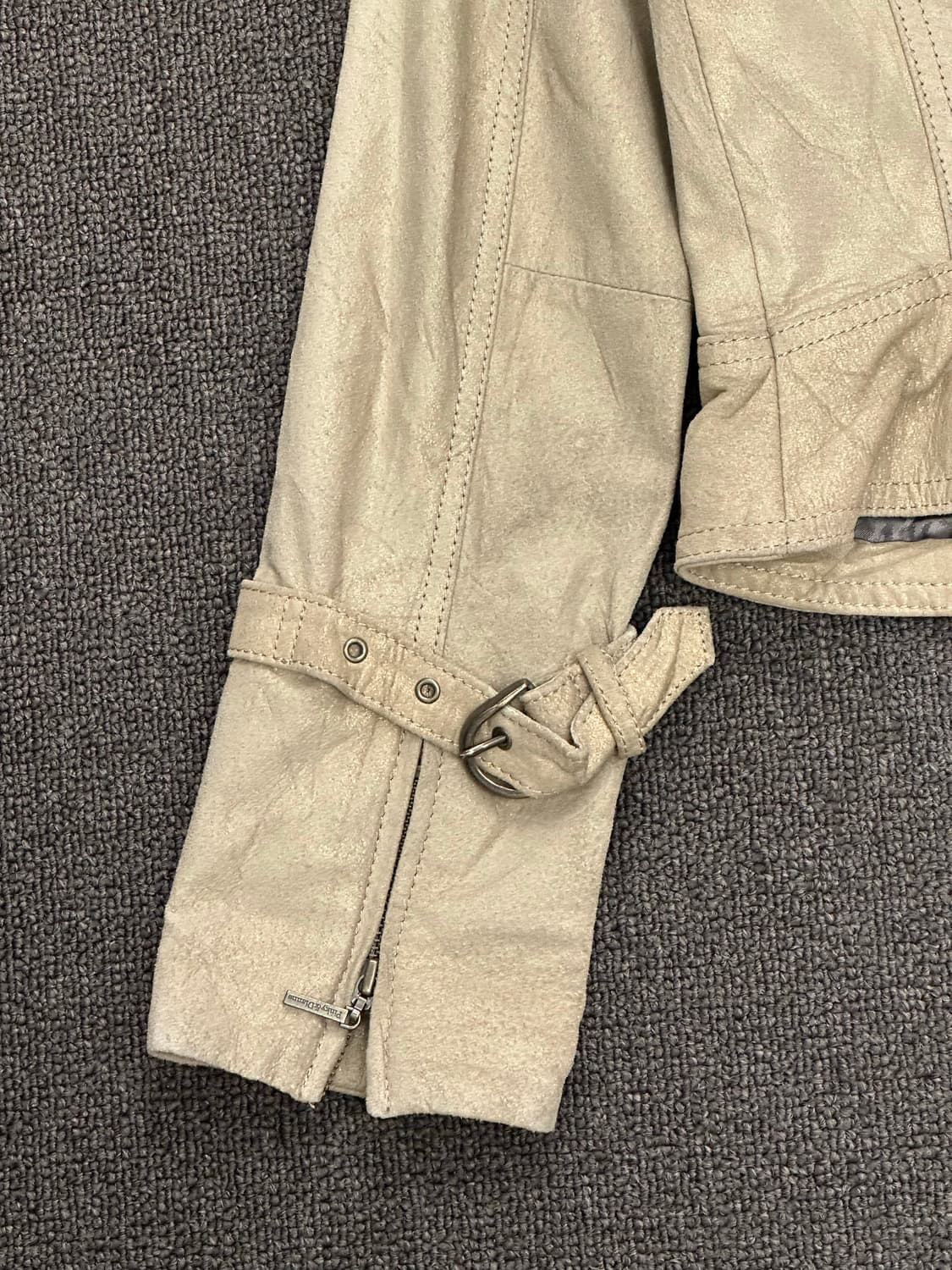 38)Pinky&Dianne 여성 버클 베이지 가죽자켓 상품이미지6