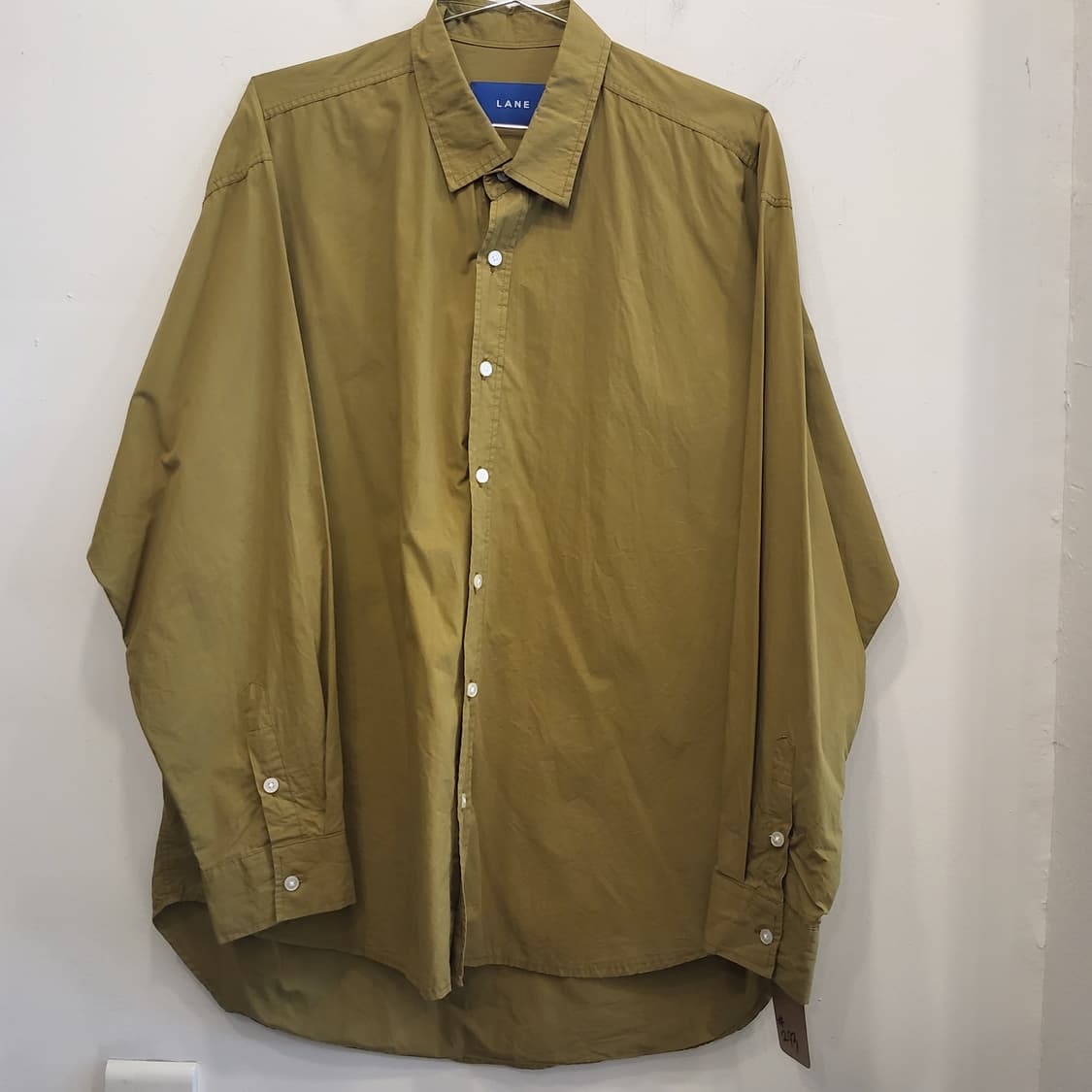 레인 오버핏 카키 셔츠 상품이미지2