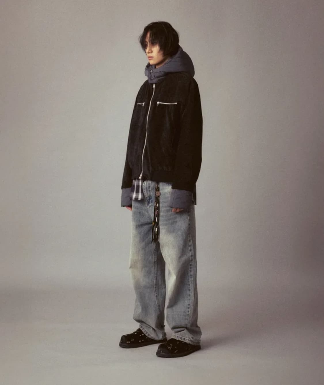 CORD(코드) 멜로 디테치드 키트 벨루어 자켓 M 상품이미지4