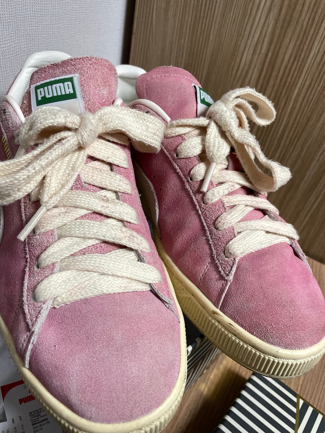 Puma x Rhuigi Suede 푸마 루이지 스웨이드 핑크 상품이미지4