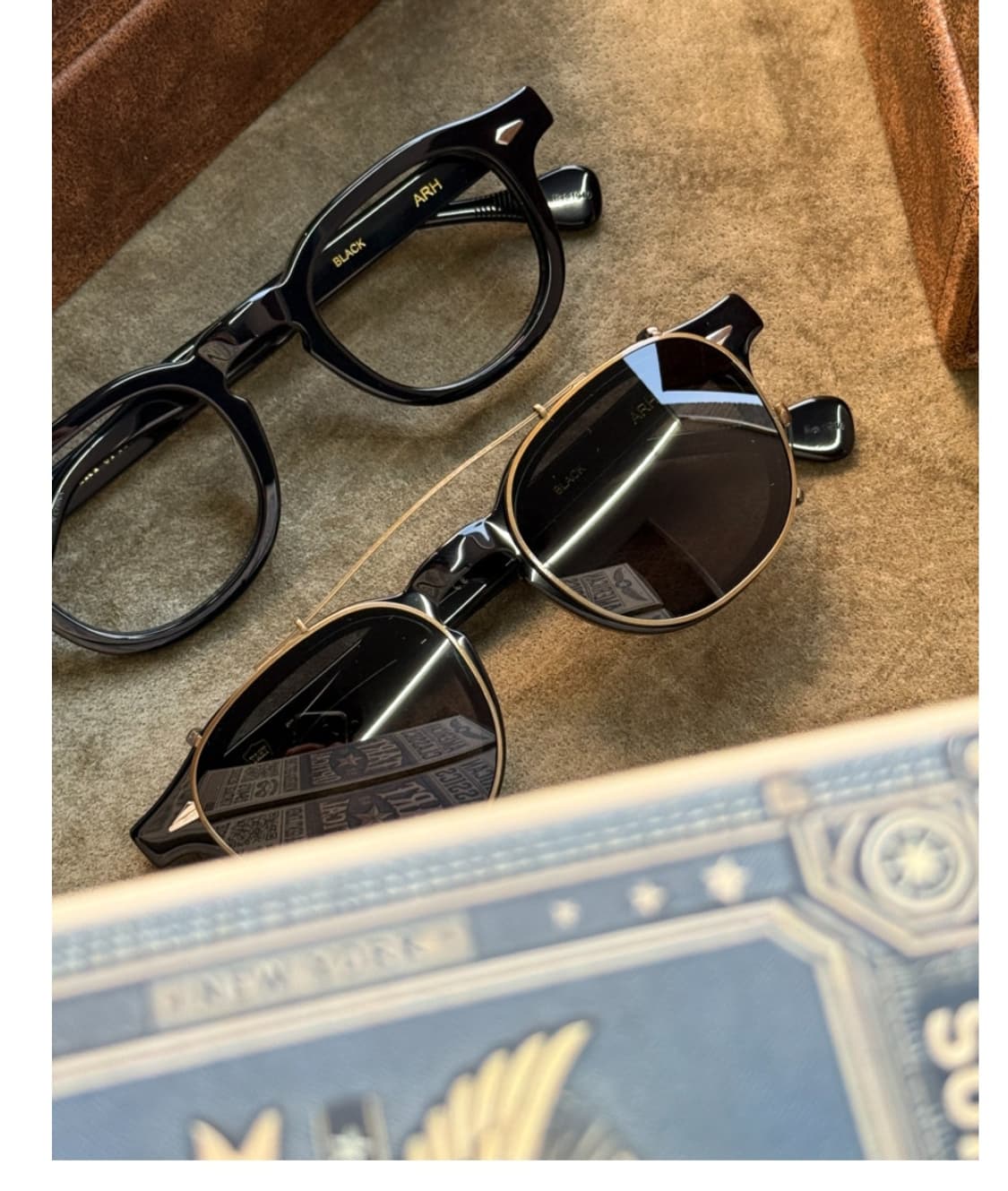 새제품 클립포함 타르트옵티컬46사이즈 아넬안경 상품이미지1