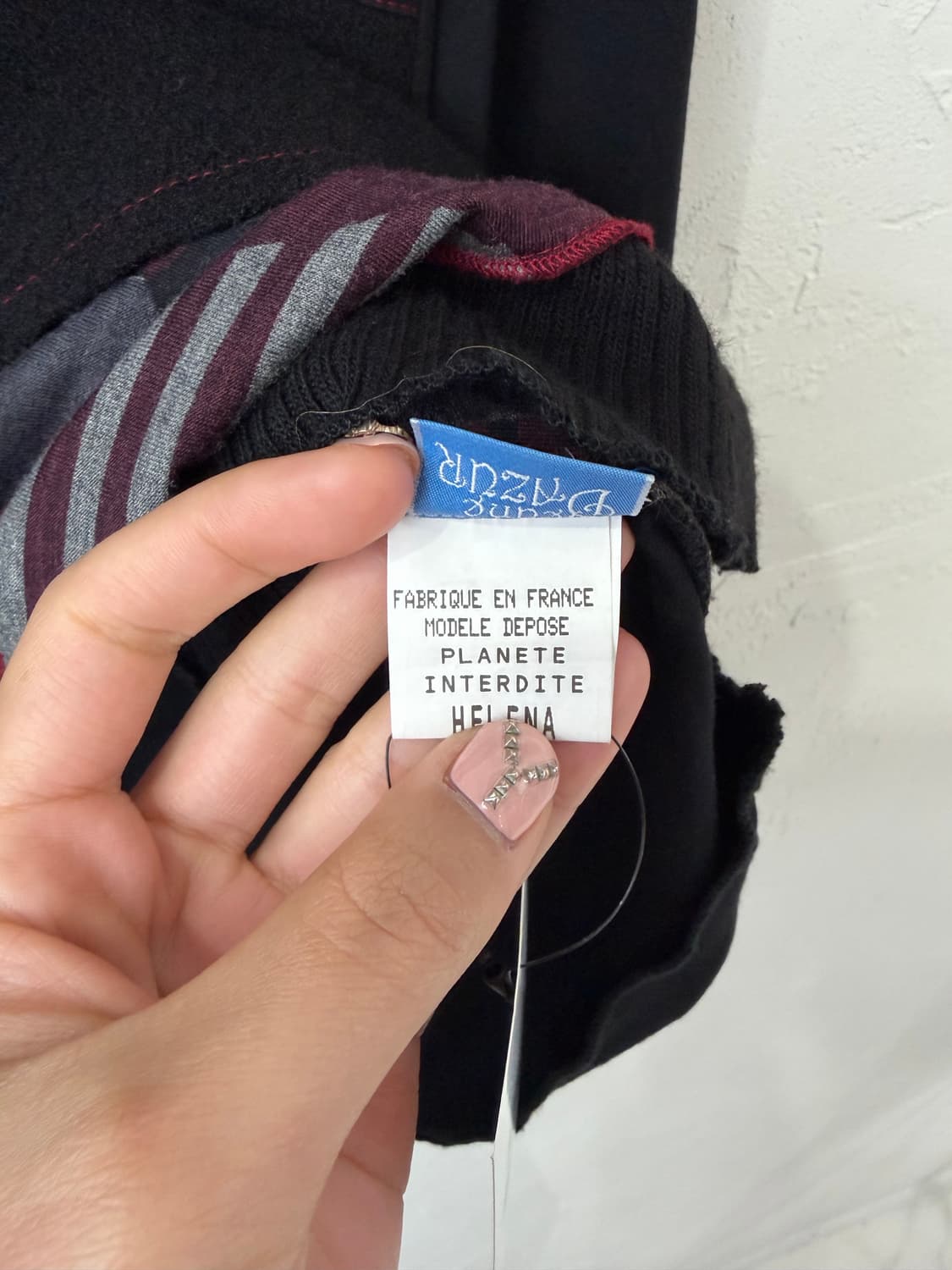 Jeune D'AZUR 믹스드 패브릭 탑 (MADE IN FRANCE) 상품이미지6