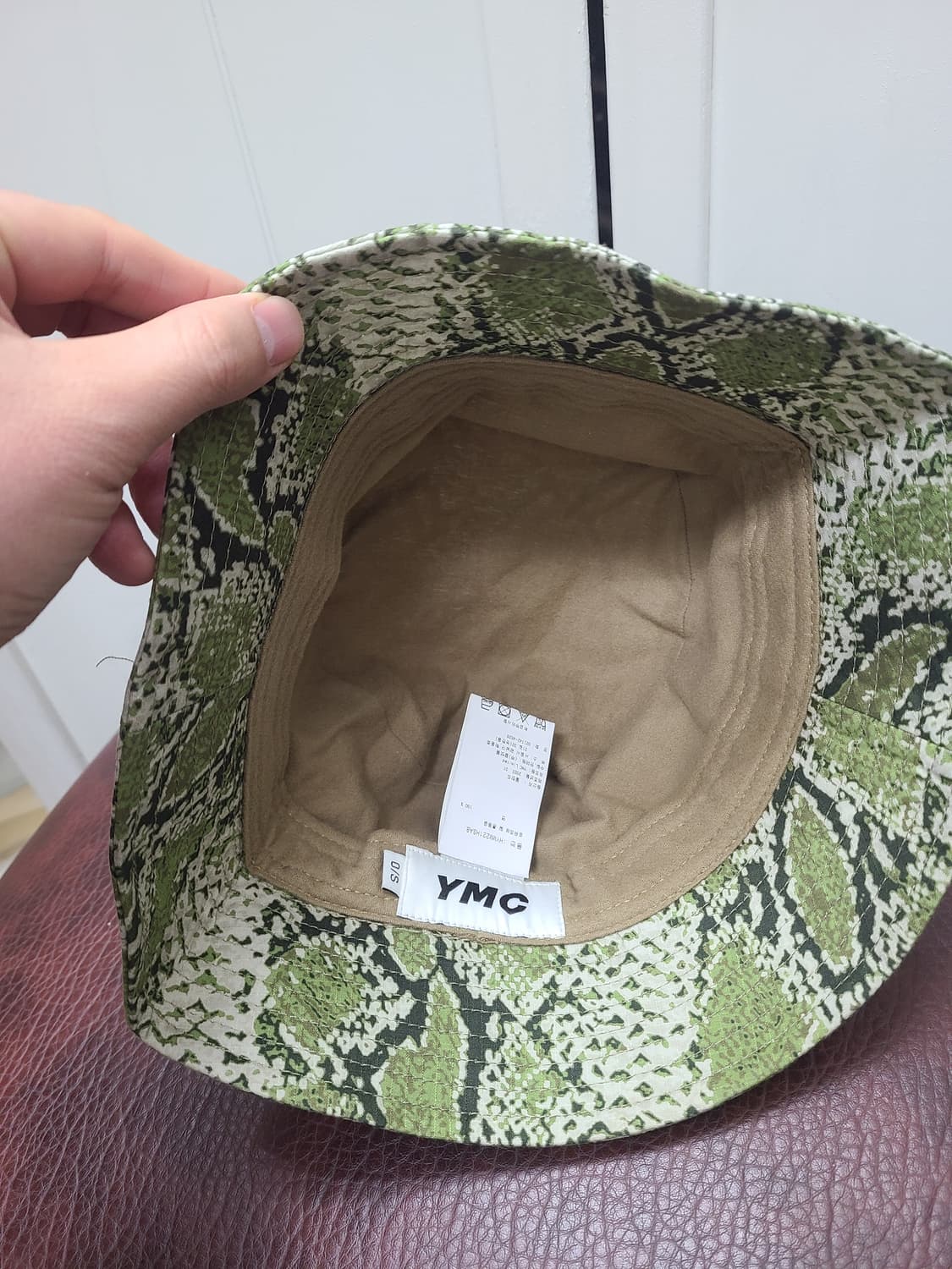 YMC 뱀피패턴 버킷햇 상품이미지2