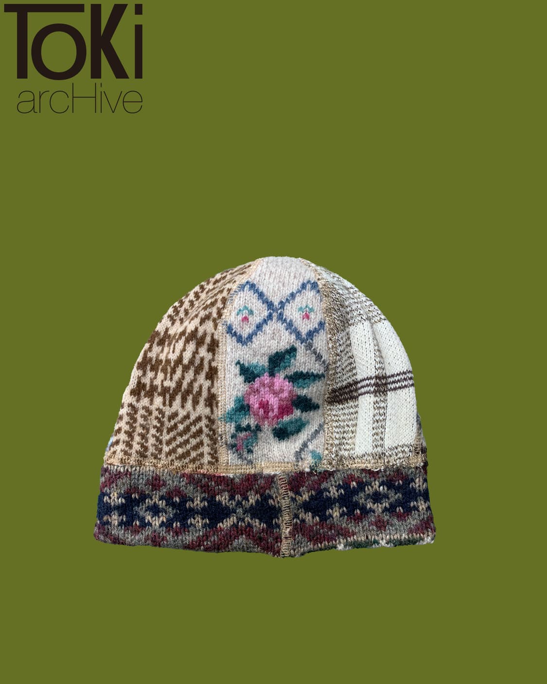  🇺🇸BLUE RUG PATCHWORK KNIT BEANIE2 상품이미지2