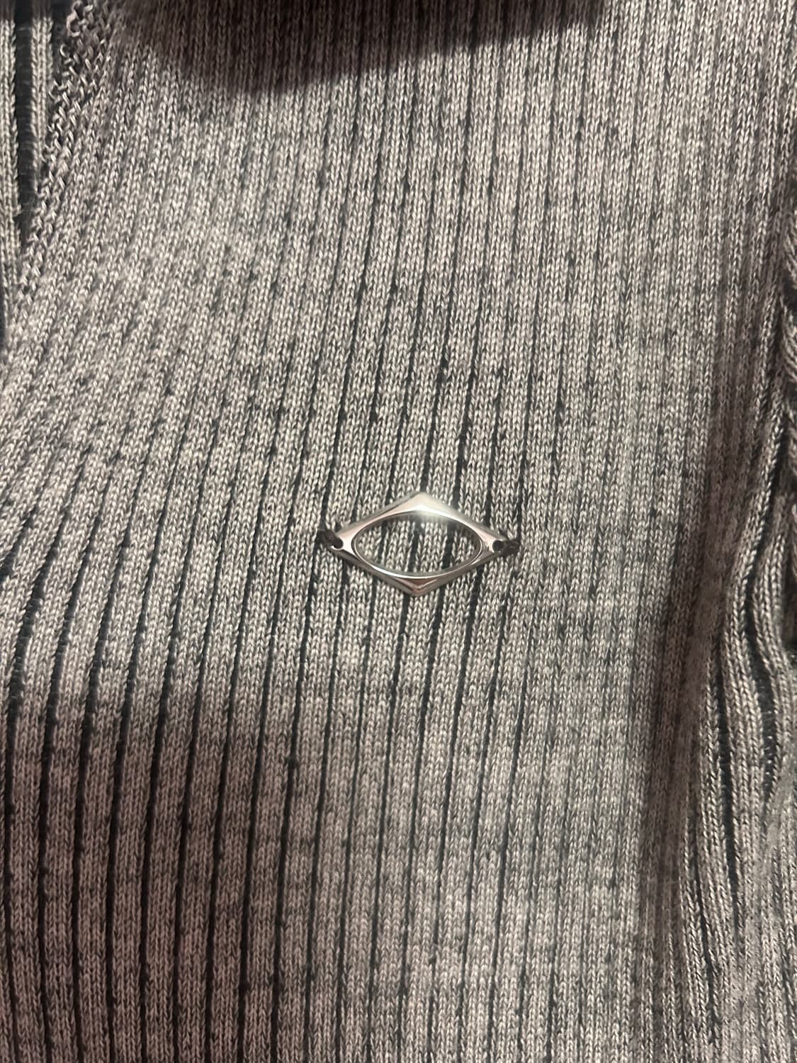 미스치프 니티트 투톤 집업 베이지 블랙 [small] 상품이미지3