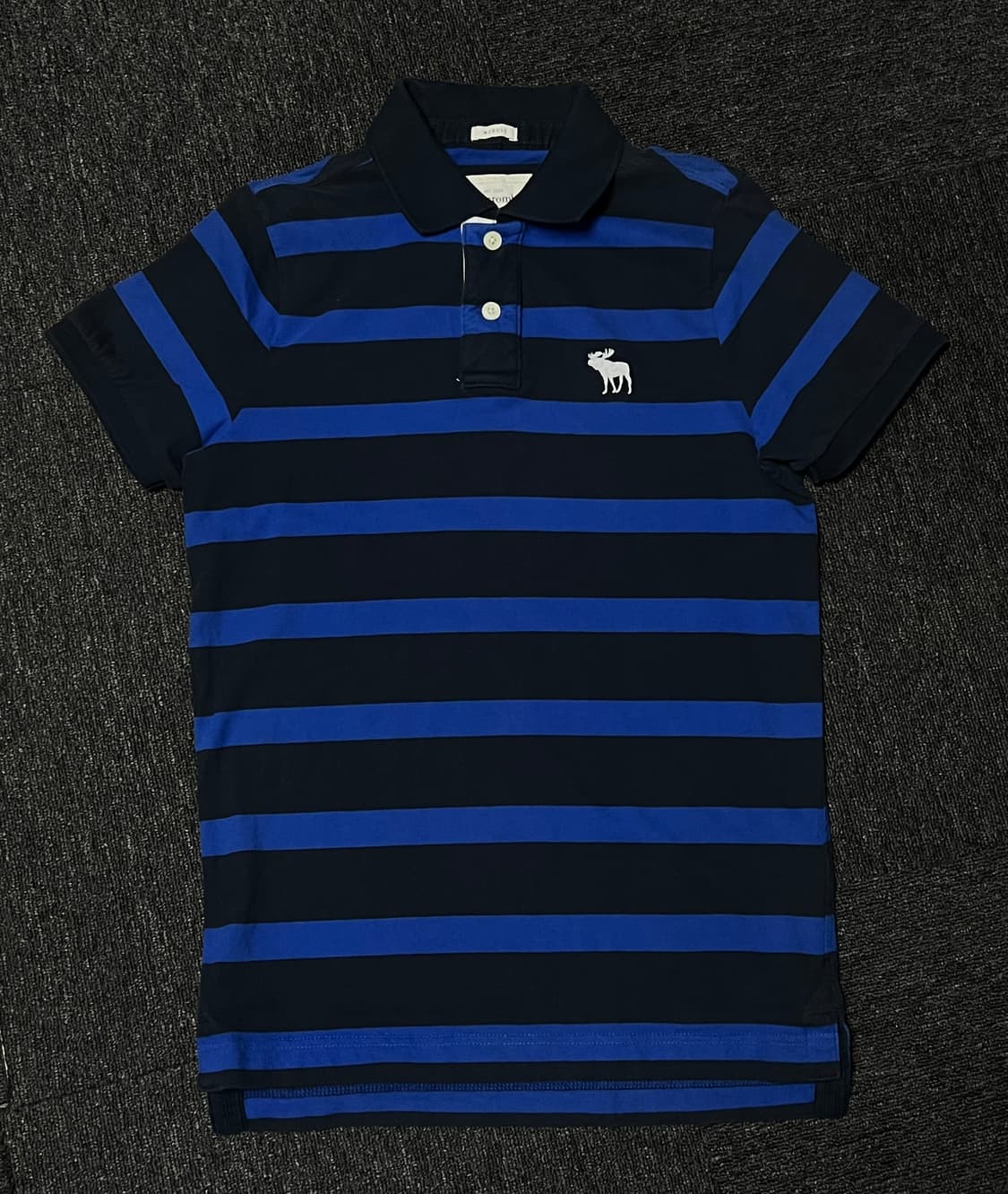 Abercrombie 무스 로고 스트라이프 폴로 셔츠 상품이미지1