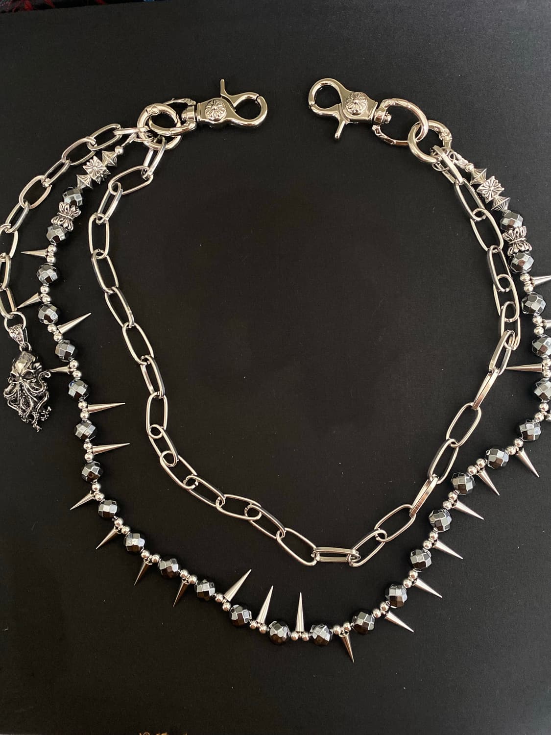 스파이크 비즈 팬츠 체인 상품이미지5