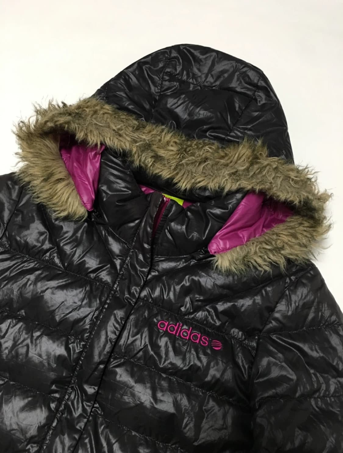 빈티지 아디다스 퍼경량패딩 상품이미지1