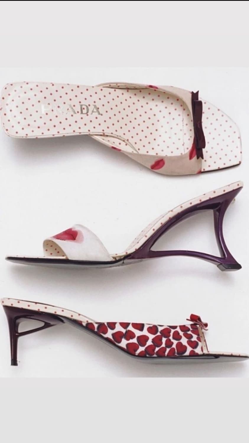 프라다 리본 키튼힐 샌들 상품이미지7