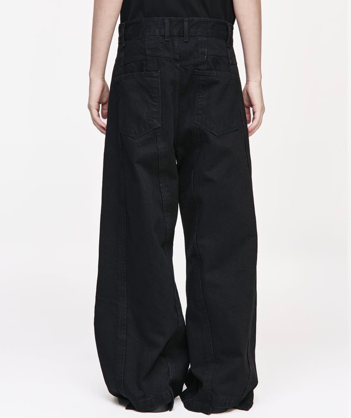 (86) 송지오 블랙 데님 팬츠 상품이미지3