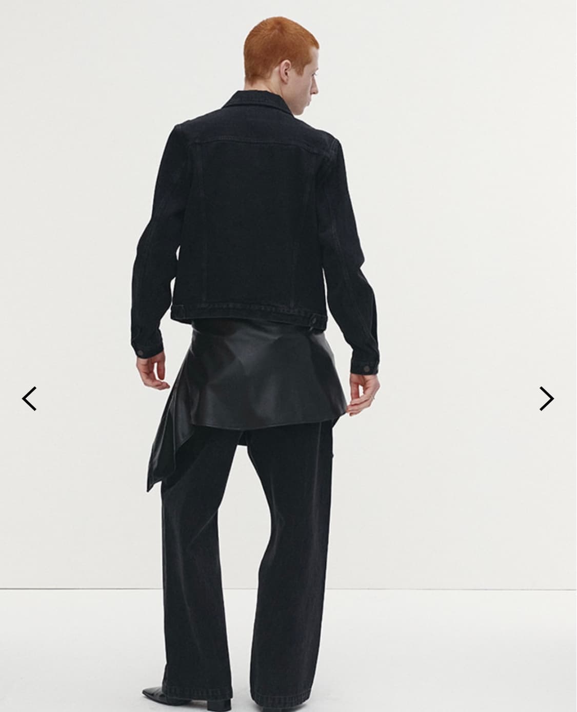 토니웩  데님  트러커 자켓 워시드 블랙. L 상품이미지4