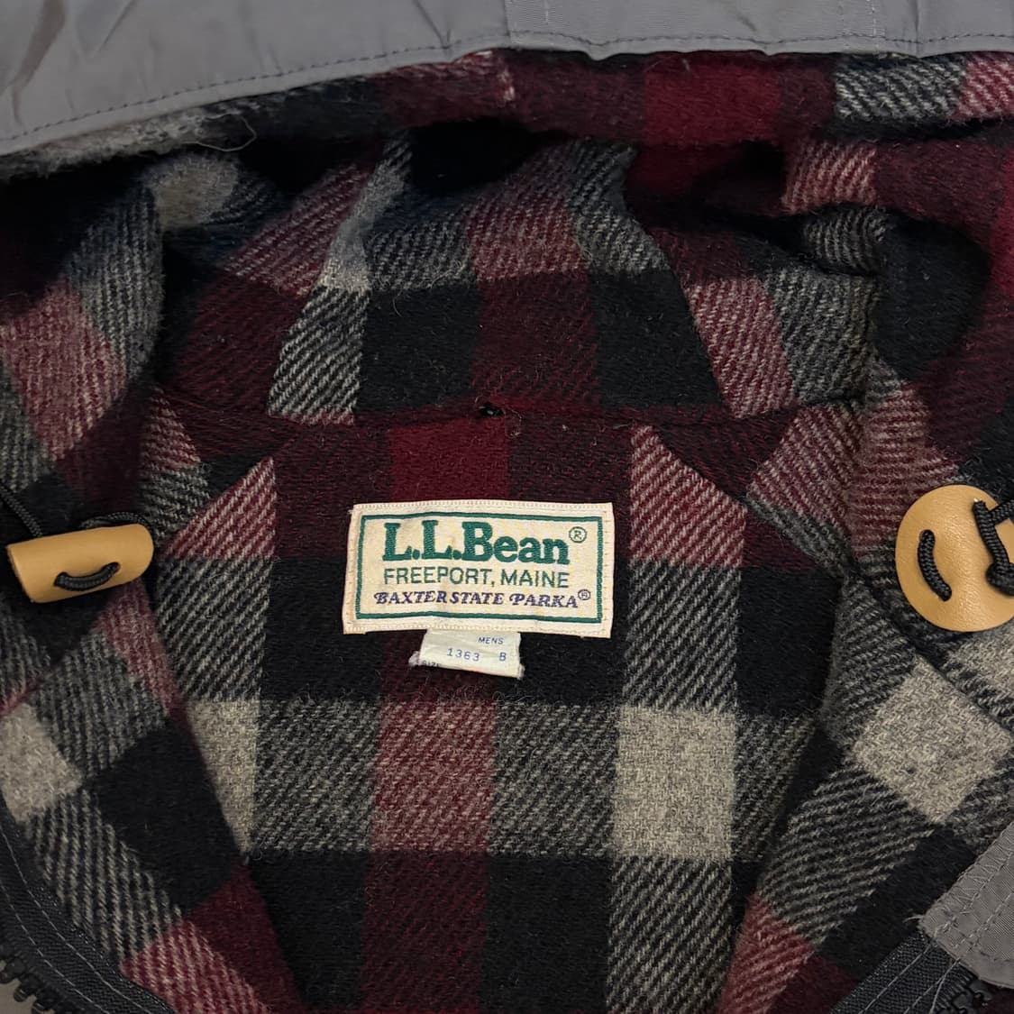 90s Made in USA 미국 빈티지 엘엘빈 후드 야상자켓 바람막이  상품이미지5