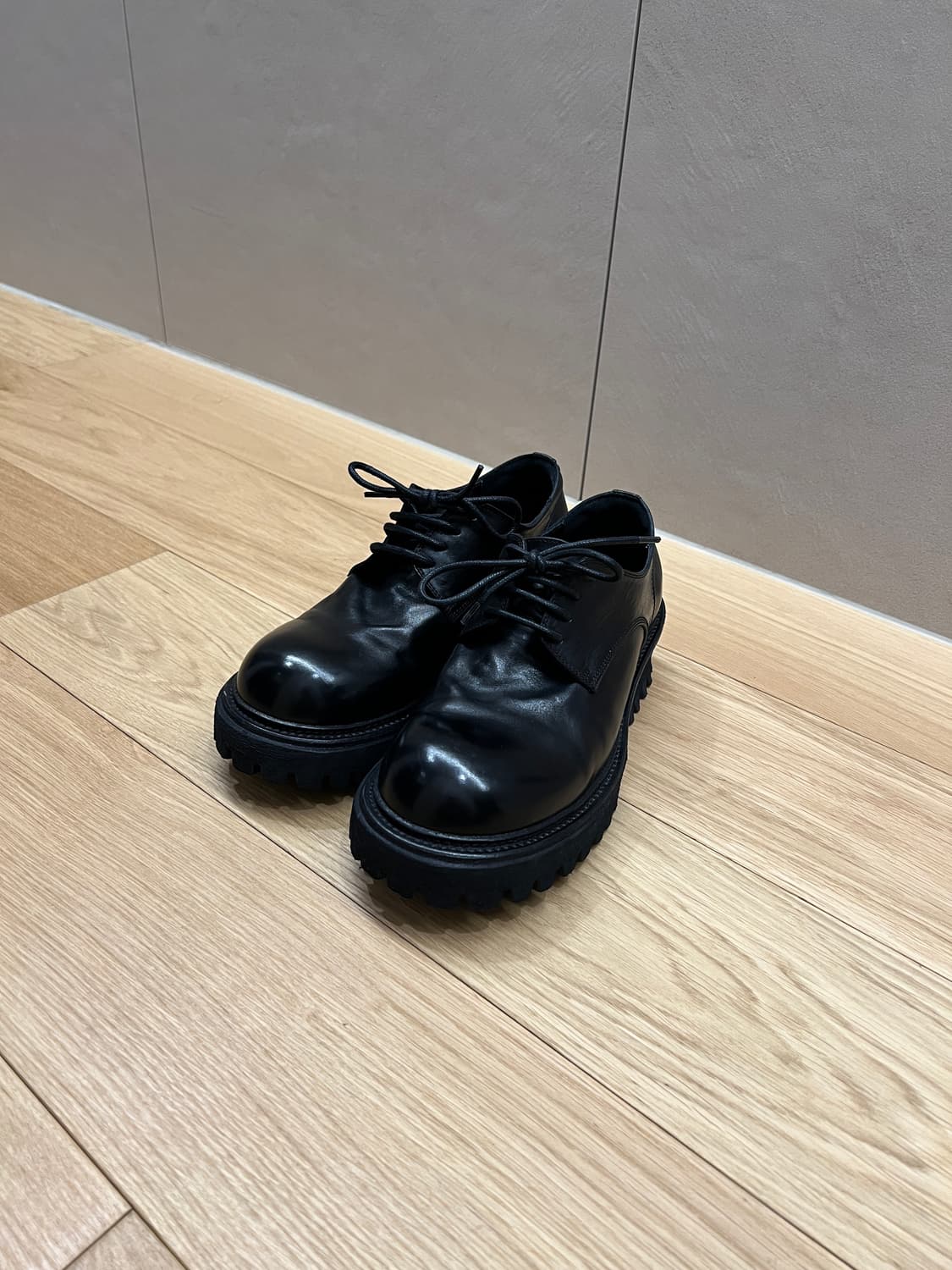 야세 / 6.5cm 페더 코만도솔 홀스하이드 더비 슈즈 260사이즈 상품이미지1