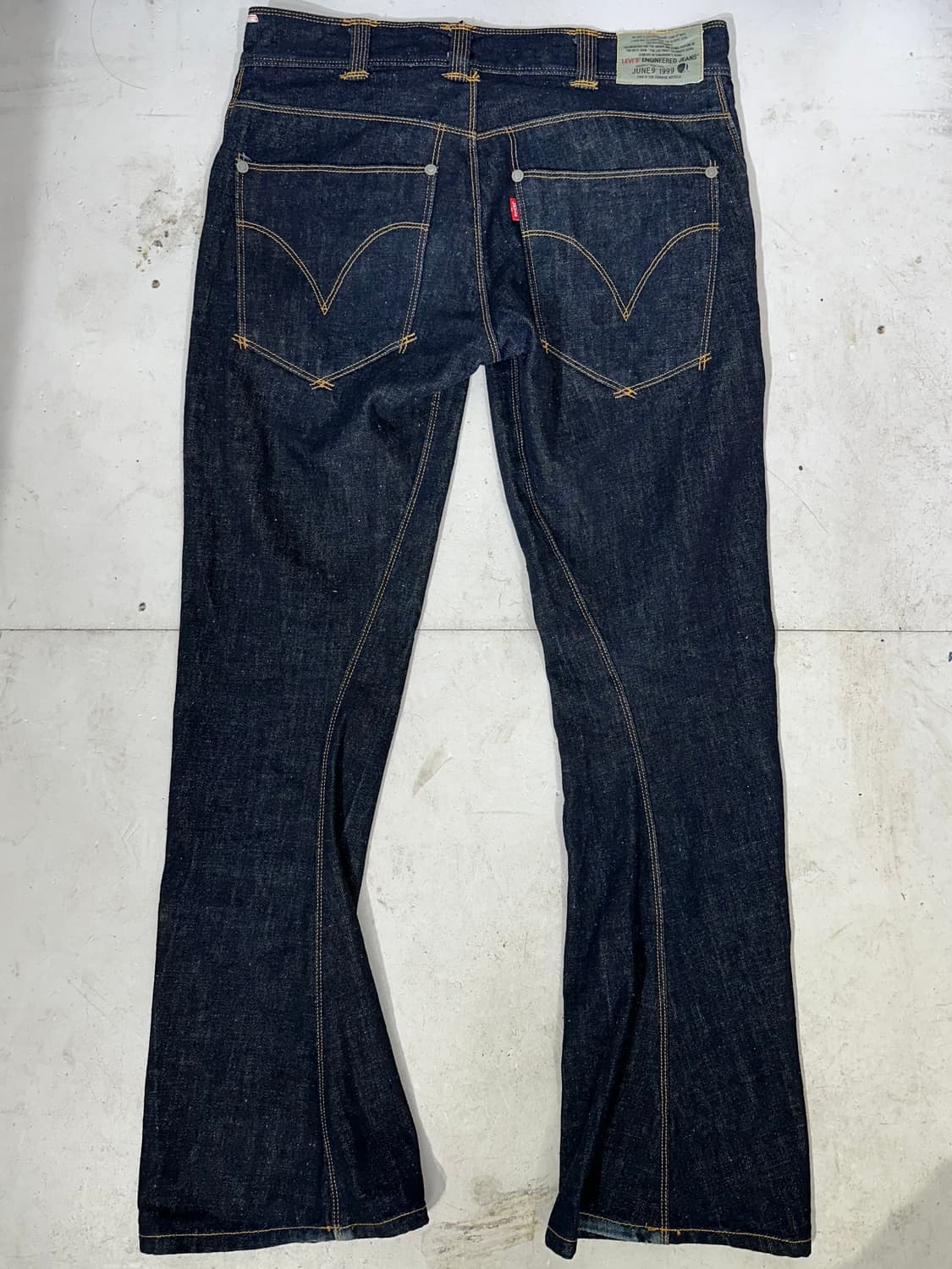 리바이스 진청 빈티지 엔지니어드 인디고 데님 팬츠 청바지 30 상품이미지5