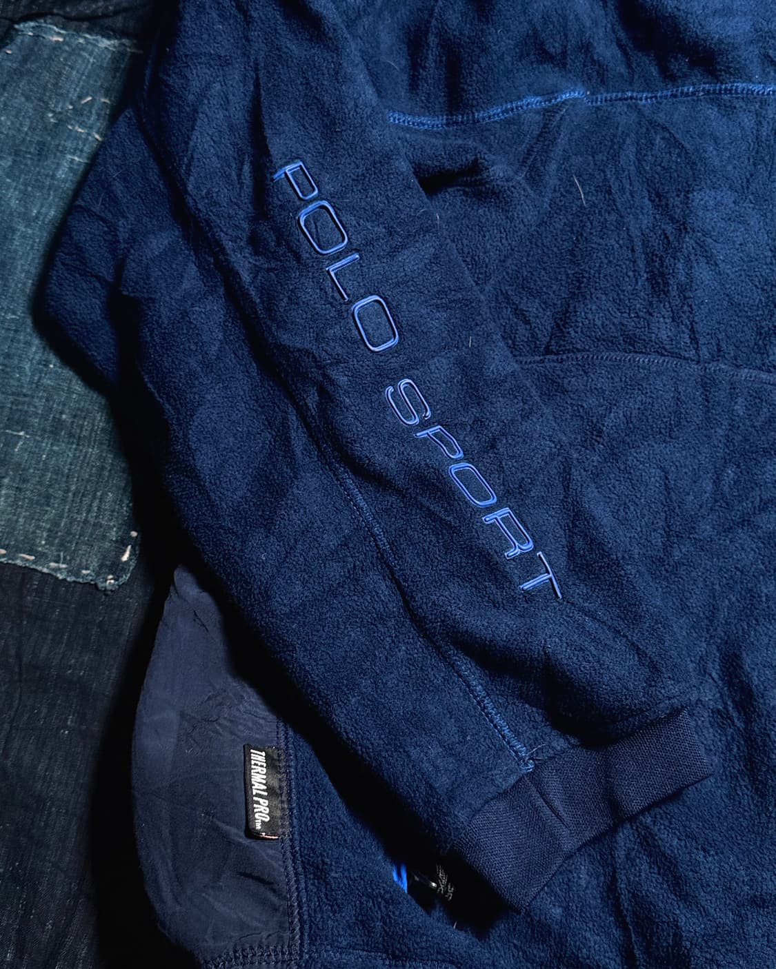 90‘s 폴로 스포츠 자수 플리스 집업 M 상품이미지2