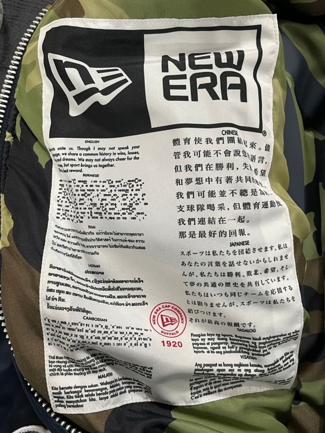 알파인더스트리 X 뉴에라 MA-1 봄버 자켓 S/P B00530 상품이미지4