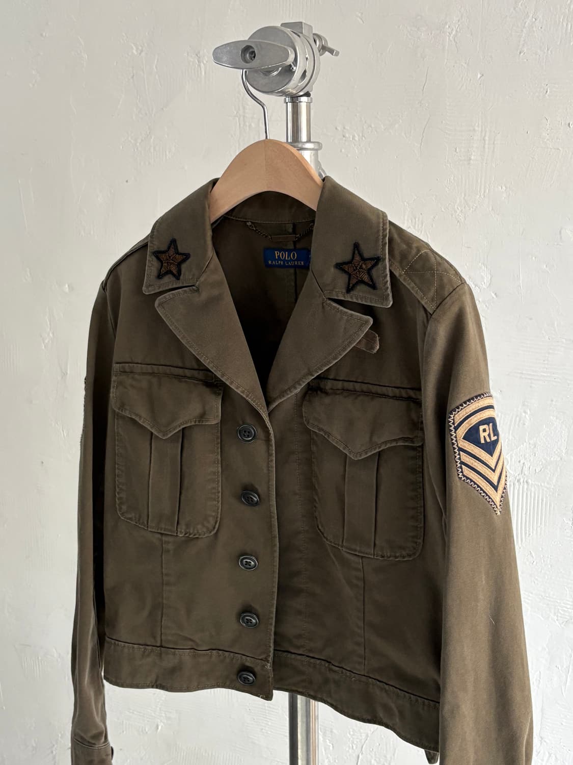 Polo 폴로 랄프로렌 신형라벨 밀리터리 아이크 숏 자켓   상품이미지2