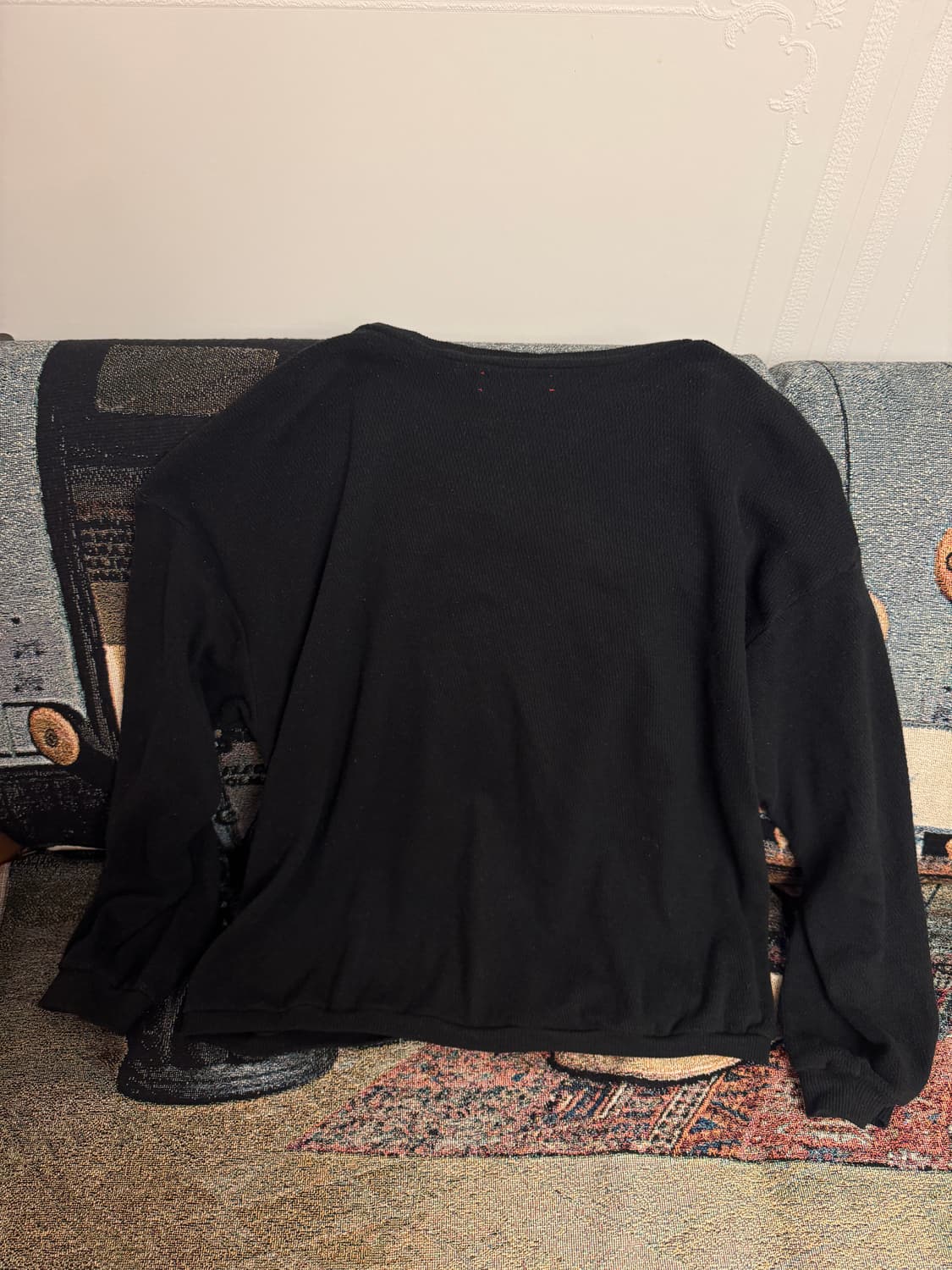 바벨 오브젝트 브이 넥 니트 블랙 상품이미지3