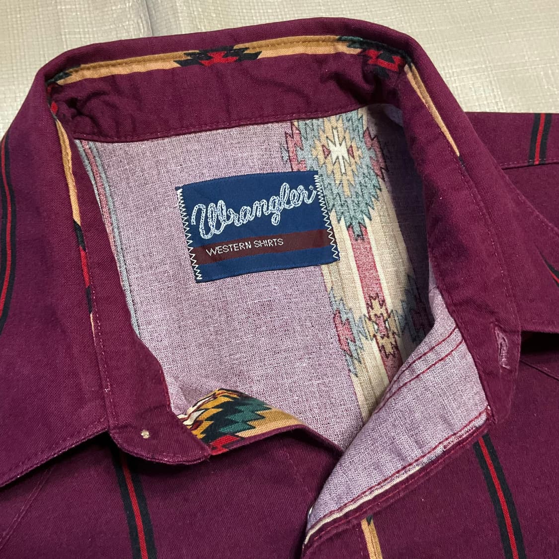 빈티지 랭글러 나바호 반팔 셔츠 상품이미지4