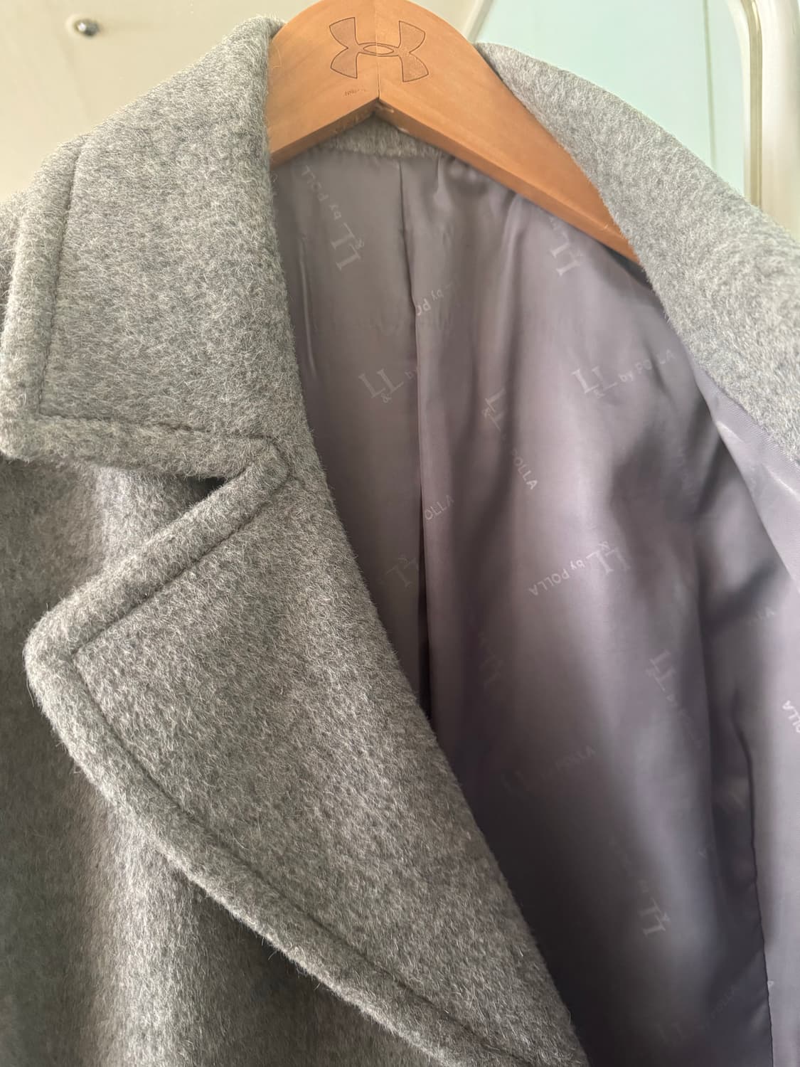 빈티지롱코트 그레이코트 L 77-88 상품이미지6