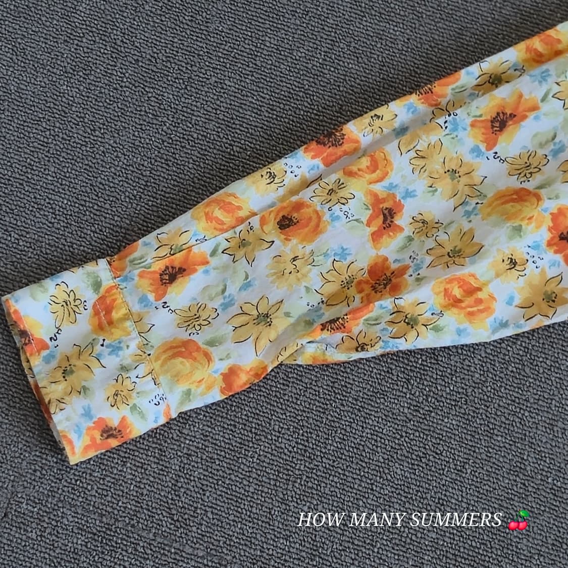 어반 클럽(URBAN CLUB) 클래식 옐로우 플라워 패턴 셔츠 상품이미지5