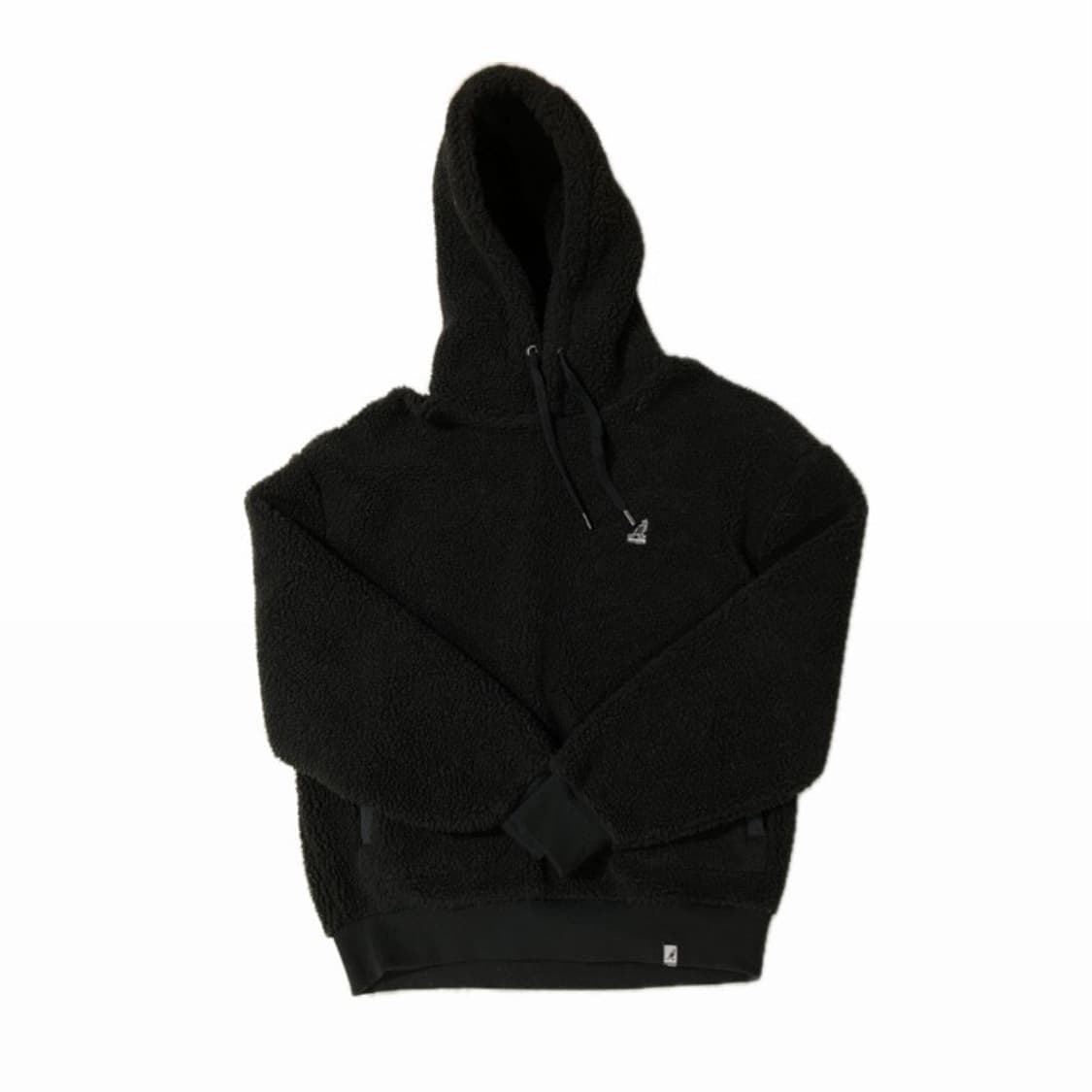 캉골 후드티 Faux shearling Hoody BLACK 상품이미지1