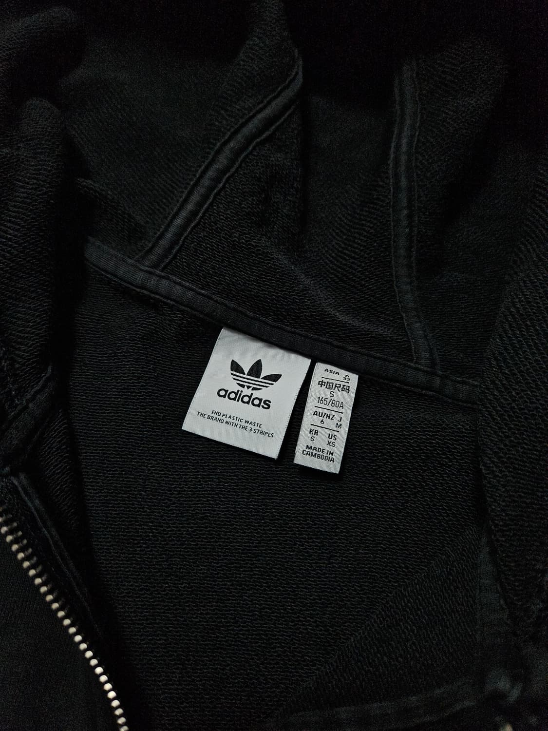 아디다스 크롭 후드집업 S 상품이미지3