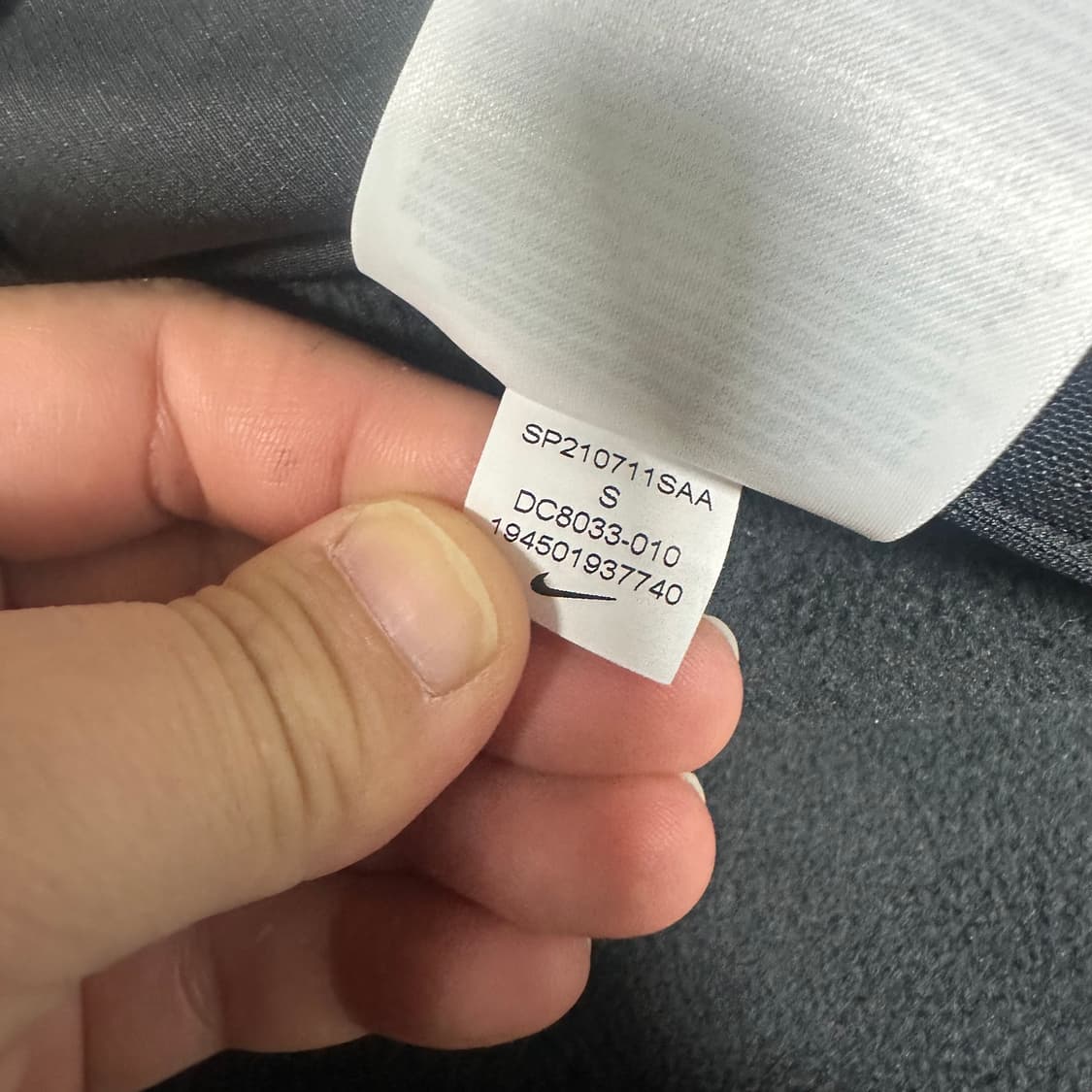 ✨ (바배) 나이키 러닝 플리스 기모 블랙 집업  상품이미지4